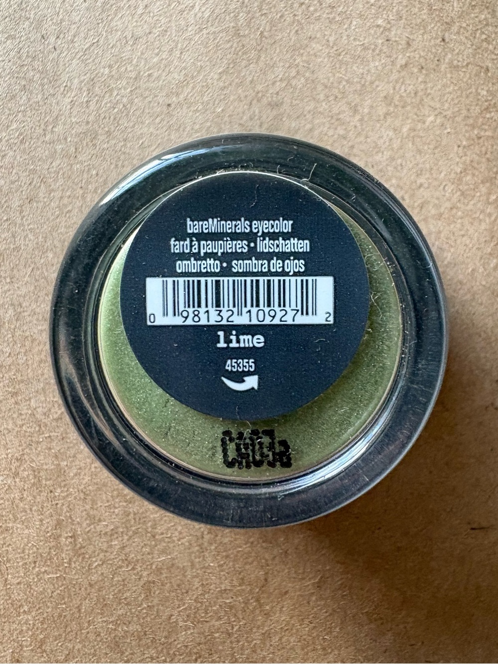 bareMinerals Eyecolor Single – “Lime” Green Shimmer